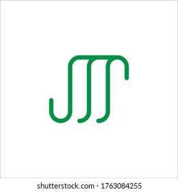vector de logotipo sm de letra abstracta