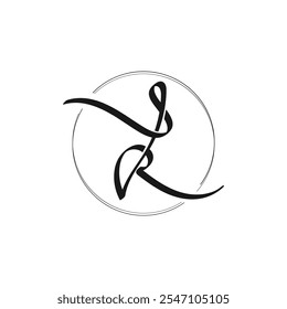 Abstract letter SR monogram logo 