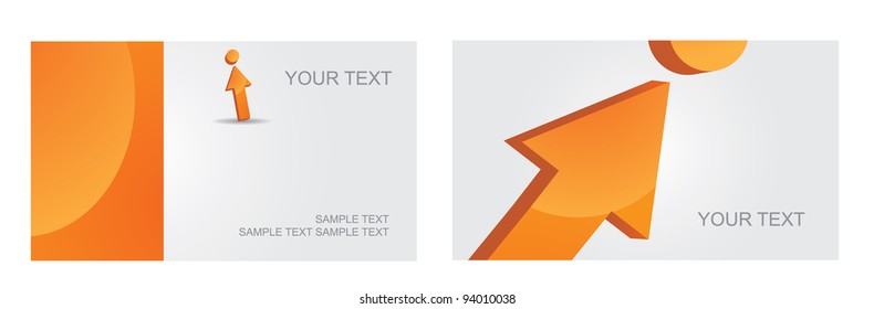 Abstract Letter I Symbol Icon Business Card Set EPS 8 vector, grouped for easy editing. No open shapes or paths.