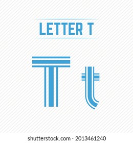 Abstract Letter T With Creative Design