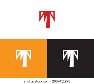 Abstrakter Brief T Logo Design