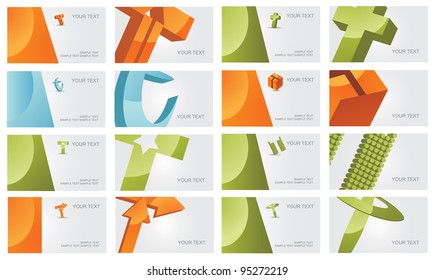 Abstract Letter T Logo Symbol Icon Business Card Set EPS 8 vector, grouped for easy editing. No open shapes or paths.