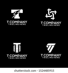 Abstract Letter T Logo Template Vector. Alphabet Logo Concept