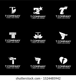 Abstract Letter T Logo Template Vector. Alphabet Logo Concept