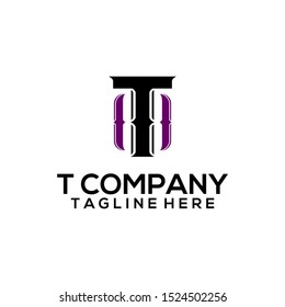 Abstract Letter T Logo Template Vector. Alphabet Logo Concept