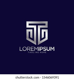 Abstract Letter T Logo Vector Template