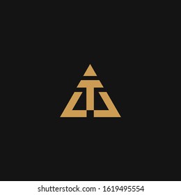 Abstract letter T logotype. Concept logo for business. Trendy Template vector design.