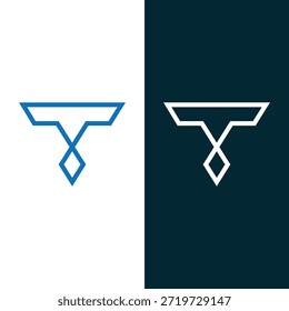 Letra Abstractas T Tecnología Diseño De Logotipo Stock Vector Y Arte vectorial.