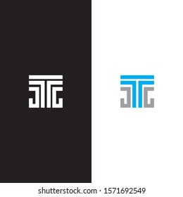 Abstract letter T  vector logotype. Line  creative simple logo design template. Universal geometric symbol font icon