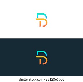 Abstract letter TB, BT, BD, DB logo.