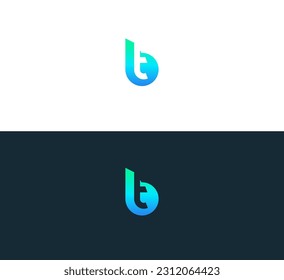 Abstract letter TB, BT logo.