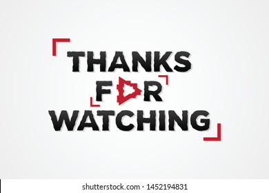 Thanks For Watching Images Stock Photos Vectors Shutterstock