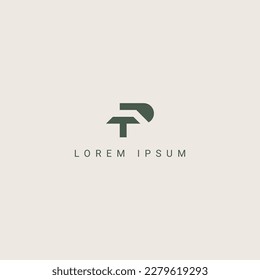 Abstract Letter TP PT Logo Design with Creative Modern template.