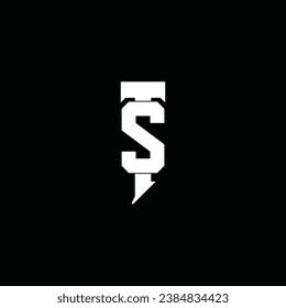 Abstract letter ts vector logo design, letter TS , text s logo design