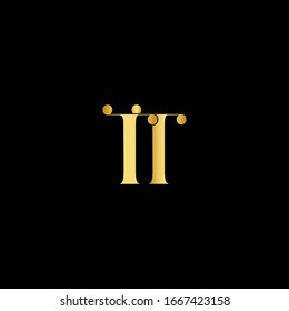 Abstract letter TT logo. This logo icon incorporate with abstract shape in the creative way. It look like letter T and T.