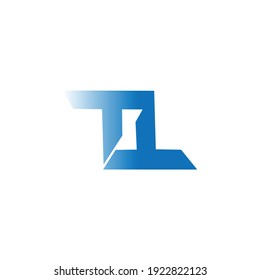 Abstract letter TT logo. This logo icon incorporate with abstract shape in the creative way. It look like letter T and T.