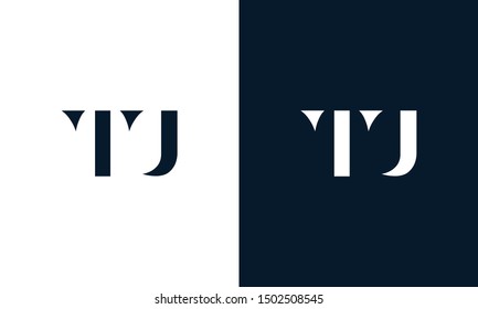 Abstract letter TU logo. This logo icon incorporate with abstract shape in the creative way. It look like letter T and U.