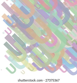 Abstract letter U