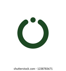 abstract letter u circle logo 