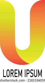 Letra abstracta colección de diseño del logotipo U. Se puede utilizar para la marca, el icono de aplicación, el signo de identidad corporativa.