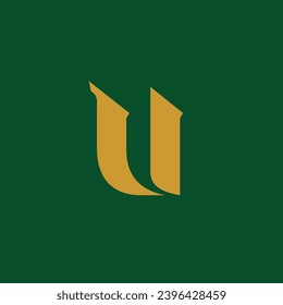 abstract letter U logo modern template