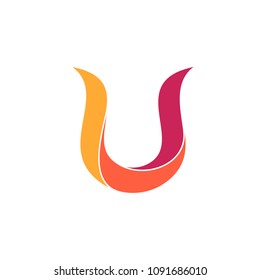 Abstract Letter U Logo Template