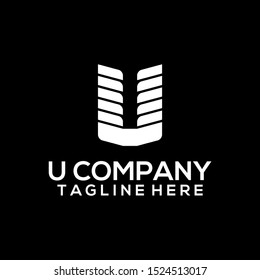 Abstract Letter U Logo Template Vector. Alphabet Logo Concept
