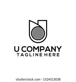 Abstract Letter U Logo Template Vector. Alphabet Logo Concept