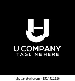 Abstract Letter U Logo Template Vector. Alphabet Logo Concept