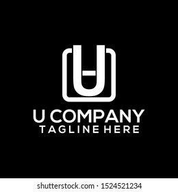 Abstract Letter U Logo Template Vector. Alphabet Logo Concept