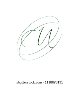 Abstract letter U logotype. Modern logo idea sign. Universal emblem vector icon