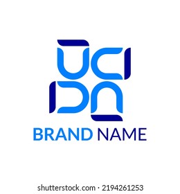 abstract letter UCI logo design