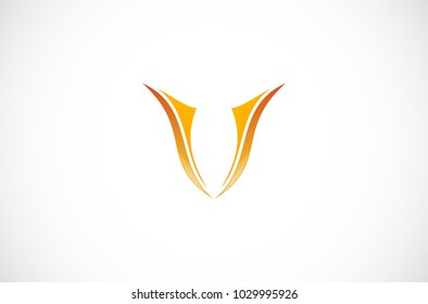 abstract letter V logo