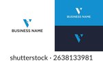 Abstract Letter V Logo Design – Modern Vector Branding Symbol for New Business or Startup