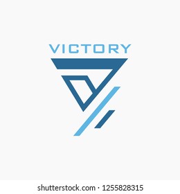 Abstract letter V logo design template. Modern, dynamic, unique icon, element for your graphic