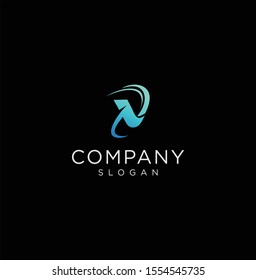 Abstract Letter V Logo Design Inspiration Vector Illustration