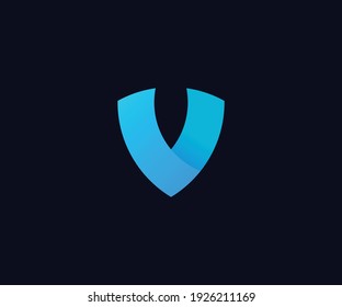 Abstract letter V logo design template. Colorful creative sign, Letter V Logo, V logo mark