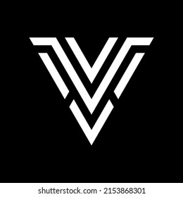 Abstract letter V logo design template