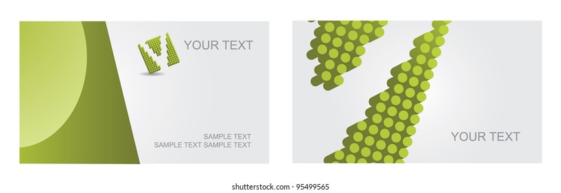 Abstract Letter V Logo Symbol Icon Business Card Set EPS 8 vector, grouped for easy editing. No open shapes or paths.