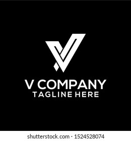 Abstract Letter V Logo Template Vector. Alphabet Logo Concept