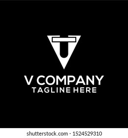 Abstract Letter V Logo Template Vector. Alphabet Logo Concept
