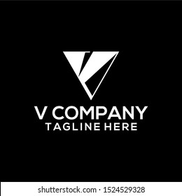 Abstract Letter V Logo Template Vector. Alphabet Logo Concept