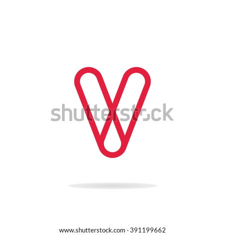 abstract letter v logo template letter stock vector royalty free letter v templates