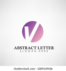 Abstract Letter V logotype. Suitable for trademarks, company logo, and other. Vector Illustration