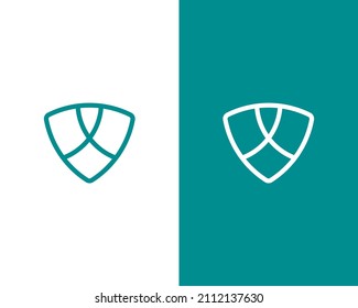 Abstract Letter V or Shield Logo Template