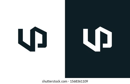 Abstract letter VD logo. This logo icon incorporate with two abstract shape in the creative process.