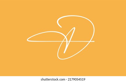 Plantilla de diseño de AD de registro de vector de carta abstracta