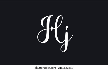 Abstract Letter Vector Log HJ JH H J Design Template
