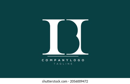 Abstract Letter Vector Logo Design Template HB BH B H