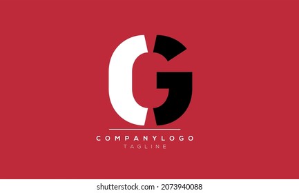 Abstract Letter Vector Logo Design Template CG GC G and C
